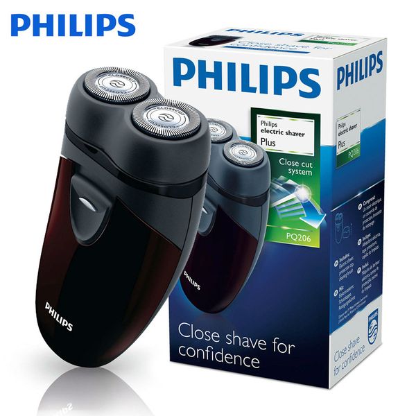 

100% original philips electric shaving razor pq206 aa battery facial contour tracking for men's with two floating heads
