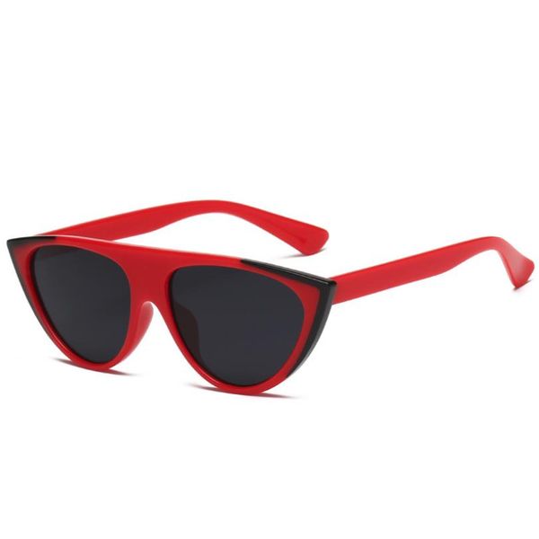 

cat eye women red sunglasses vintage uv400 shades sun glasses fashion color sunglasses brand designer female gafas de sol, White;black