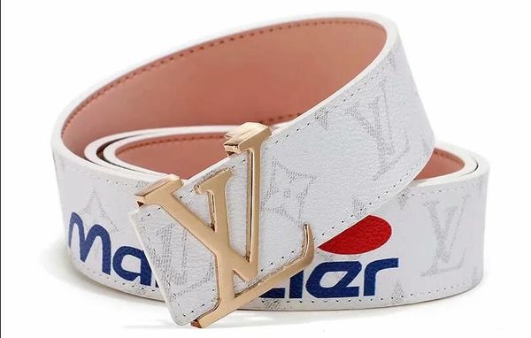 

new belt big buckle designer belts luxury belts men women brands buckle belt fashion mens leather belts, Black;brown