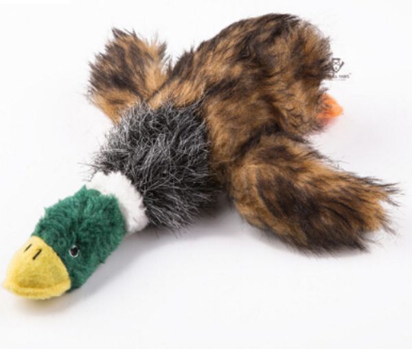 

pet sound duck plush chew toys dog cat lovely cartoon animals squeaker toys puppy teddy cute interactive toy