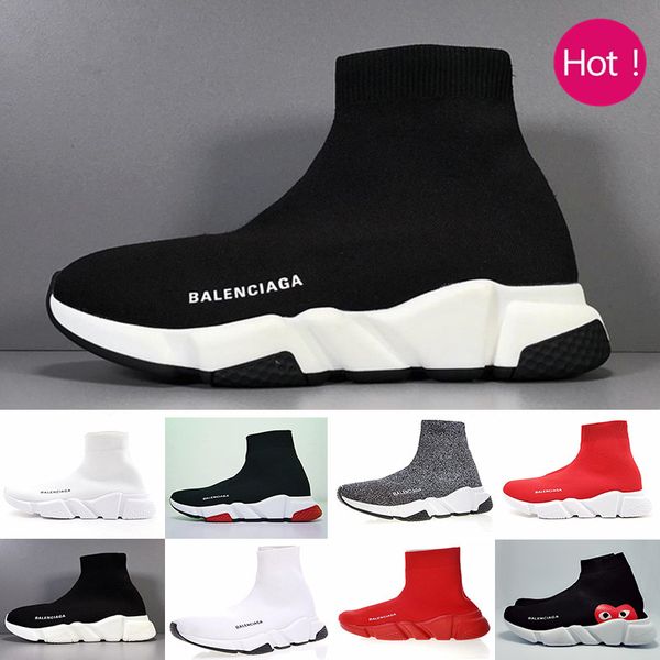 

sneakers speed trainer black red gypsophila triple black fashion flat sock boots casual shoes speed trainer runner with dust bag str-2