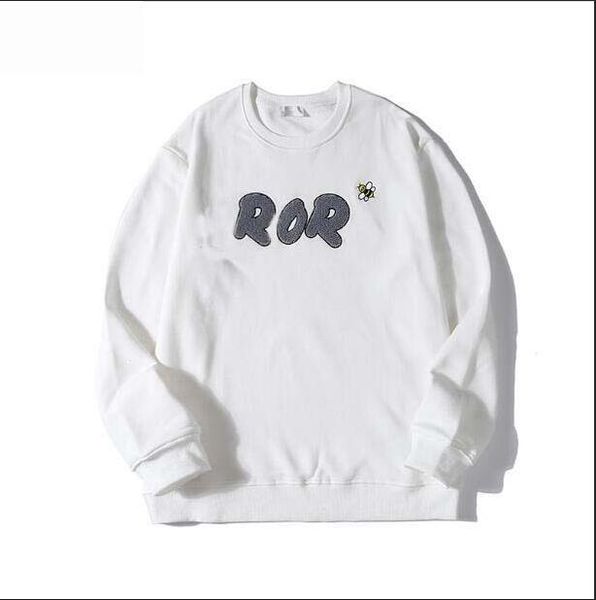 

19fw полотенце logo фуфайки hoodie bee вышивка франция классического марк дизайнер с длинным рукавом hommes пуловеров мужского tees одежда ч, Black