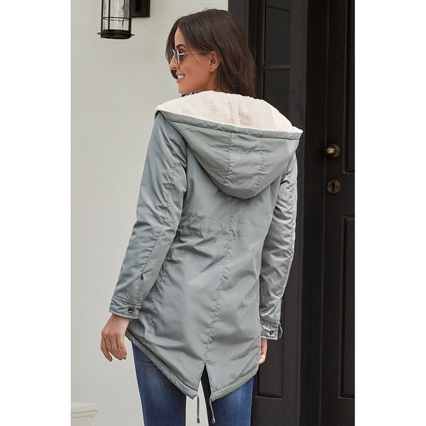 

cotton-padded clothes women's dress new winter wool hooded non-symmetrical coat mid-length europe and america women's dress cott, Blue;black