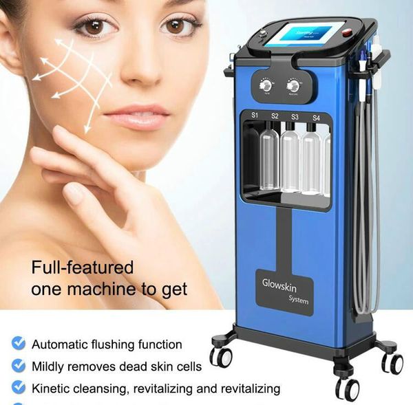 

6 in 1 hydrafacial dermabrasion machine rf face lifting water hydra dermabrasion skin scrubber facial beauty deep cleansing for sale