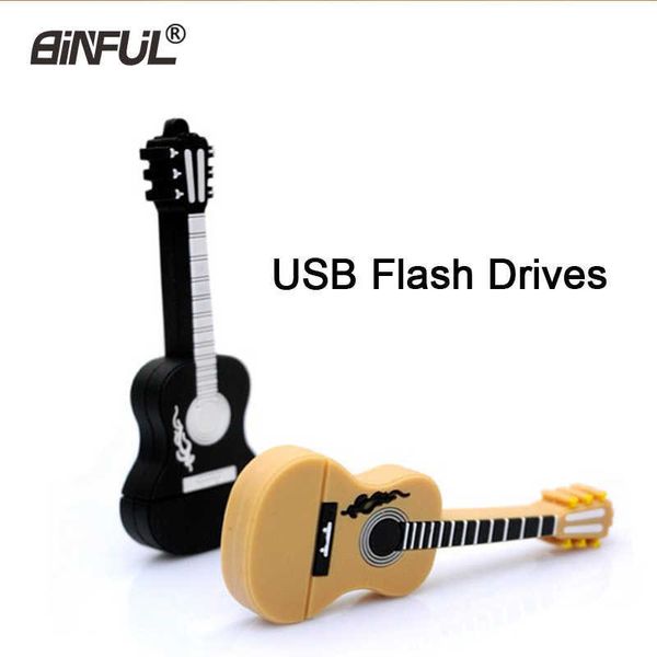 guitar flash drives 4gb 8gb 16gb 32gb 64gb music pen drive thumb pendrive 2.0 u disk usb creativo memory stick