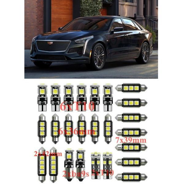 

car interior led light kit for ats ct6 cts elr escalade srx xts xt4 xt5 xt6 error t10 31mm 36mm 39mm 42mm