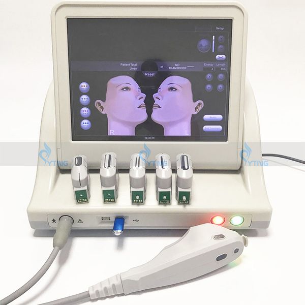 HIFU Beauty Machine Ultrasuoni Face Body Lifting Skin Tightening con cartucce 3 o 5 teste Rimozione delle rughe Anti Aging Spa