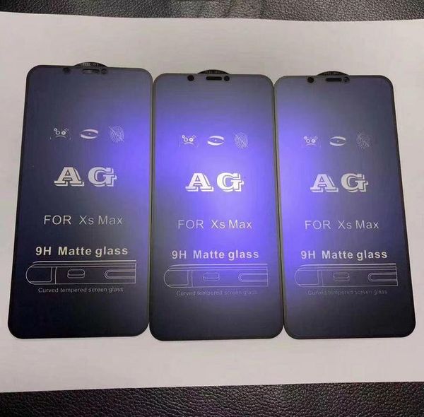 

anti blue light full glue full cover matte tempered glass screen protector for iphone 11 pro max xs xr 8 7 plus