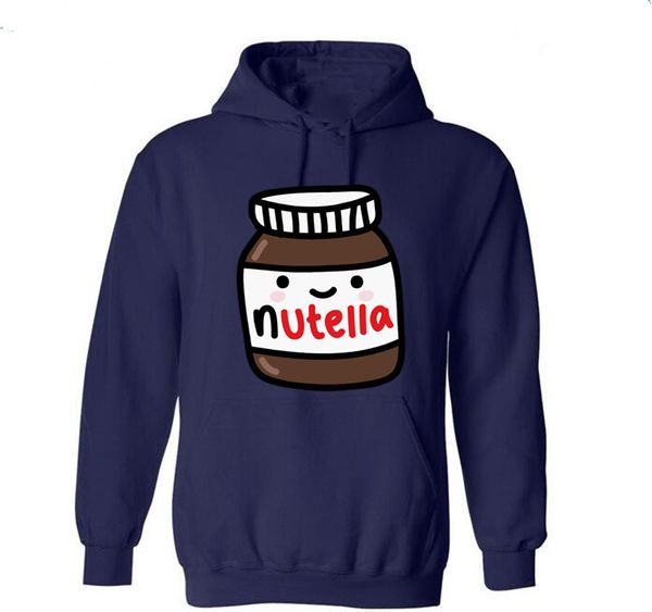 

nutella chocolate hoodies jacket sweatshirt for all xs-4xl size, Black