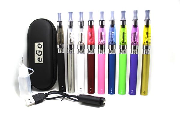 

eGo T CE4 STARTER Kit Series 1.6 мл CE4 Clearomizer красочный чехол на молнии электронная сигарета 650 мАч 900 мАч 1100 мАч аккумулятор 2,4 Ом распылитель