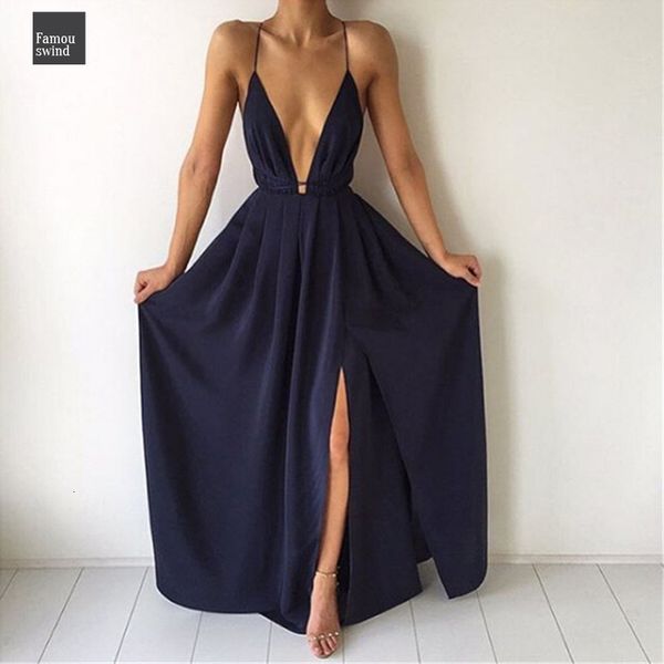 

макси платья лета женщин sexy глубокий v шеи без рукавов спагетти ремень backless высокая сплит длинные twill vestidos сарафан дизайнер одеж, Black;gray