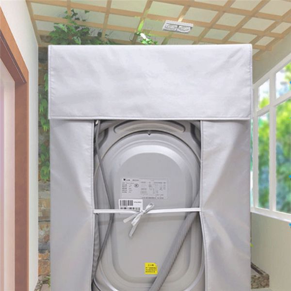 

waterproof washing machine zippered dust guard cover protection front cover hot