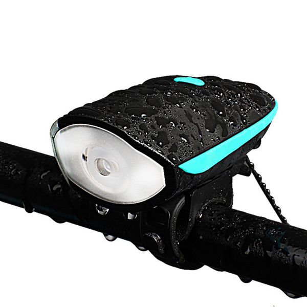 

bicycle bell usb charging bike horn light headlight cycling multifunction ultra bright electric 140 db horn bike loud bell