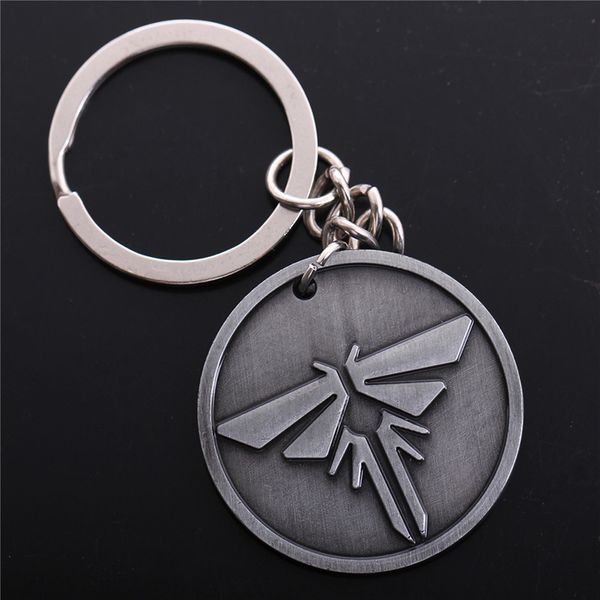 

игра последний из нас vintage keychain шариков цепь сплава ожерелье брелоков chaveiro мужчины ювелирные изделия, Silver