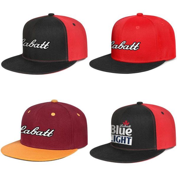 

labatt beer logo mens and women snap back baseballcap cool cute hip hopflat brimhats blue light labatt's 50, Blue;gray