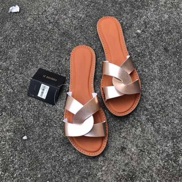 

women summer cross strap slippers ladies solid flat woman casual slides female beach shoes women's comfortable footwear 2020, Black