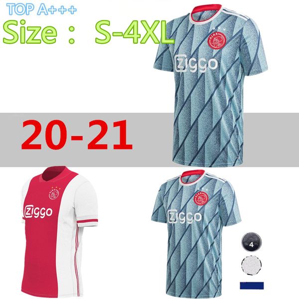 

big sizes-4xl,20 21ajax jersey home away soccer jersey tadic van de beek ziyec neres ajax maillot de foot huntelaar football shirt, Black