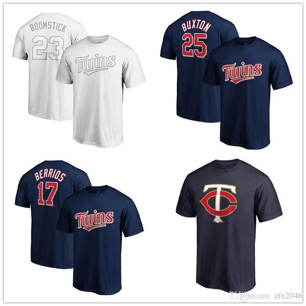 

minnesota nelson 23 cruz boomstick twins 2019 players' weekend name number t-shirts white fans tees printed logos, Black