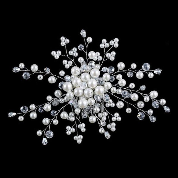 

bridal jewelry handmade headdress hair comb insert hairband pearl wedding headwear