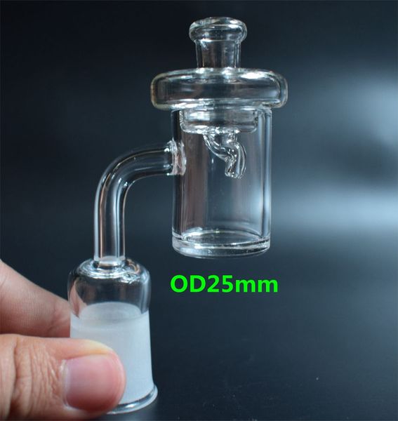 

25 мм кварцевый сосиска 5 мм толщиной кварцевый сосиска ногтей мужской женский матовый сустав со стеклянным карбюратором 45/90 градусов 10 мм 14 мм 18 мм