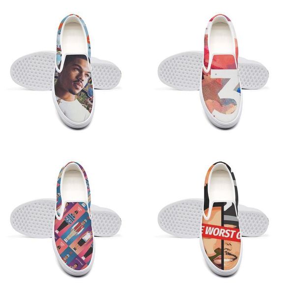 

chance the rapper calls his brother canvas, comfortable non-slip shoes,design print pop limited,edition the number 3 album, Black