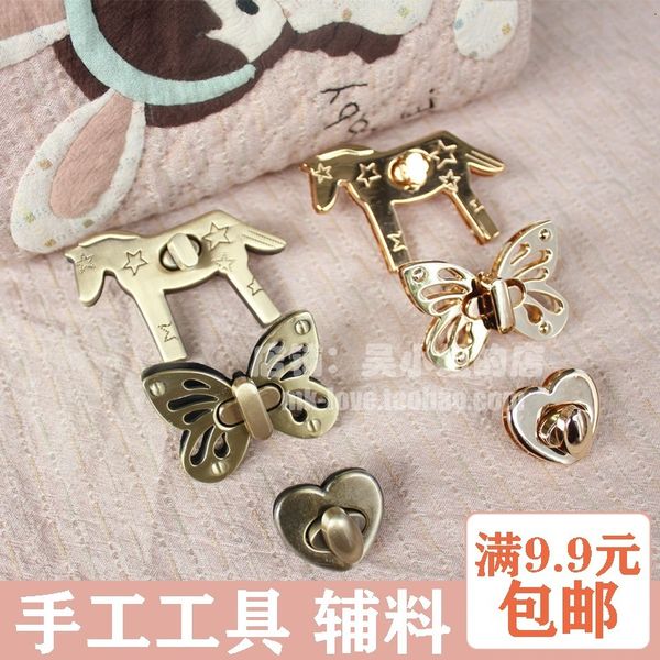 

exceed shallow golden bronze butterfly love pony torsional lock lock catch manual fabric art diy high archives, Black