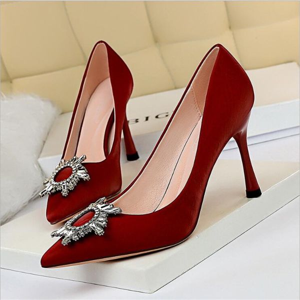 

2020heels обувь женщин насосы сплошной элегантный высокая высокие каблуки свадьба обувь женское женщины высокая пятки обувь сексуальный высо, Black