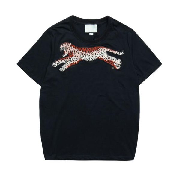 

summer t shirt for men fashion luxury t shirts with letters animal g printted short sleeve mens tee clothing 2 colors s-2xl, White;black