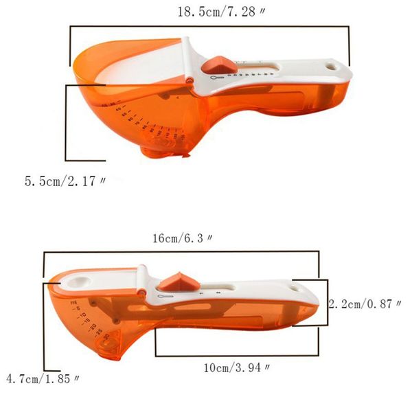 

scale measuring spoon adjustable scale measuring spoon plastic spoon scoop creative kitchen baking seasoning tool