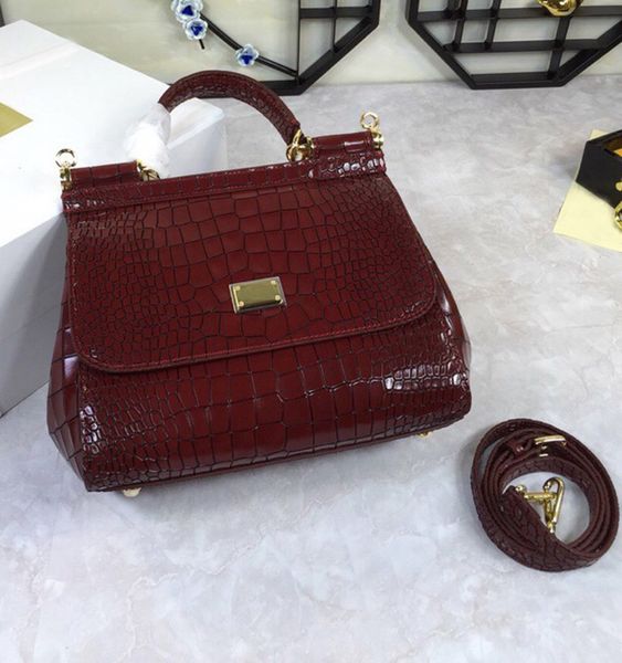 

crocodile skin pattern fashion women luxury bags lady real leather handbags shopping bags purse shoulder tote bag