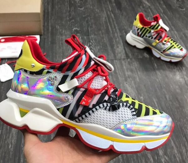 

Qualityred bottom pike ock de igner women men ca ual hoe red ole flat with kry tal pike 30mm donna flat neaker qq 104