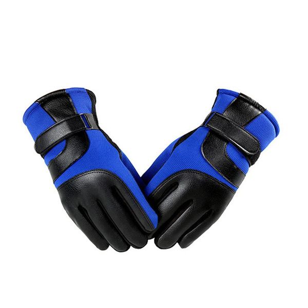 

1 pair cycling gloves windproof adjustable thicken gloves for skiing running outdoor