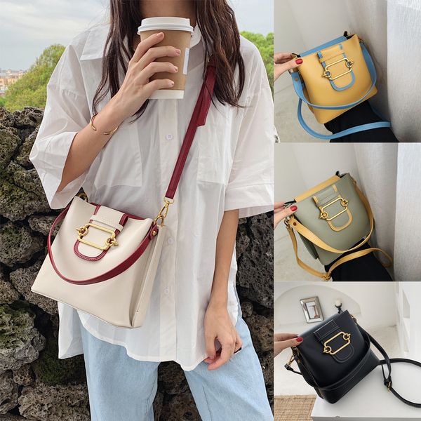 

fashion women retro patchwork leather handle bags crossbody bags shoulder