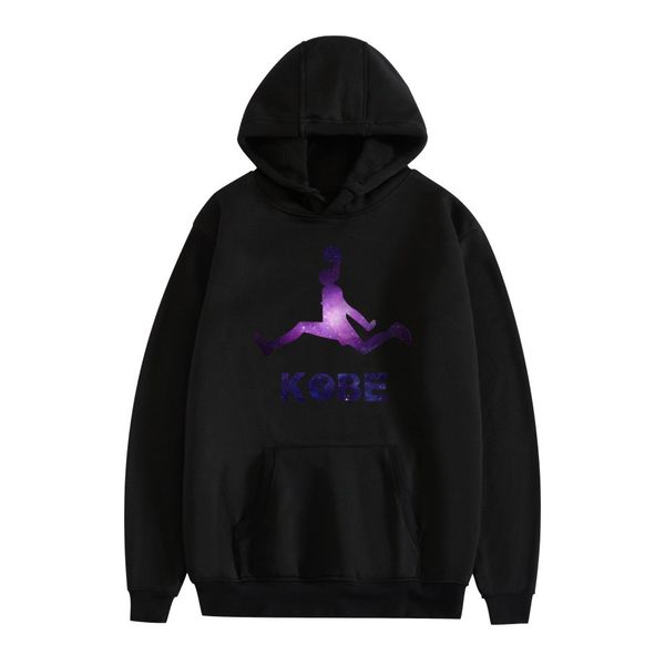 

mens designer crew neck hoodies kobe fashion casual long sleeve spring pullover loose hooded homme sweatershirts, Black
