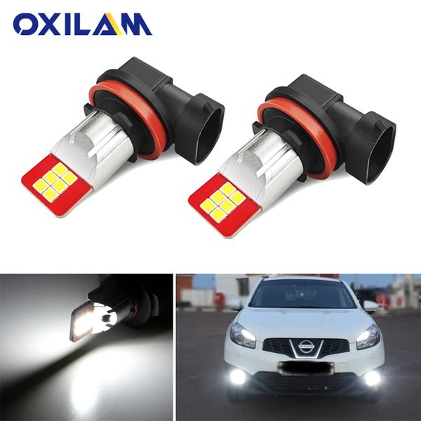 

2x led car fog lamp for x trail almera pathfinder navara note xterra fog lights led h11 h10 h9 h8 9005 hb3 9006 hb4 h16jp