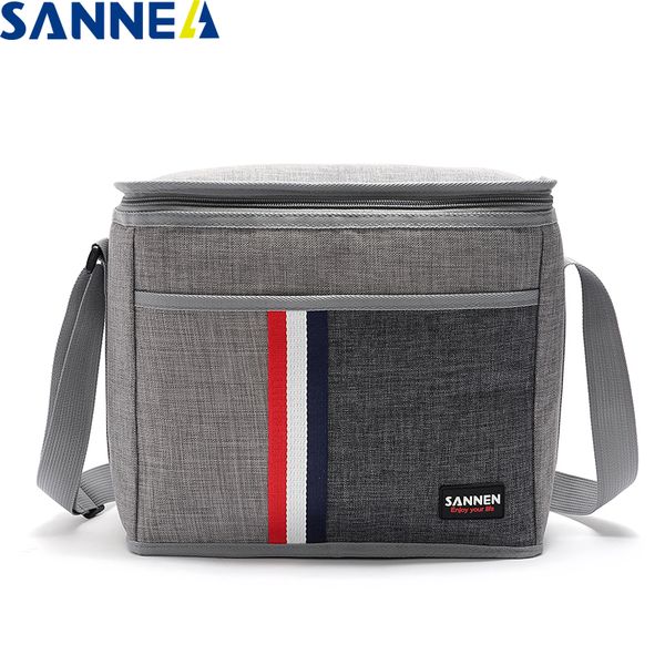 

sanne 2020 new fashion 9l waterproof denim retro classic cooler bag thermal aluminum film insulated ice bag cl802-3