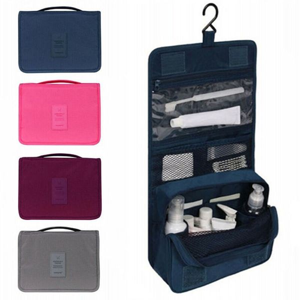 

travel cosmetic storage makeup bag folding hanging toiletry wash organizer pouch