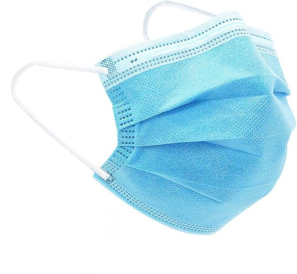 

dhl ship face meltblown cloth er blue 3 ply l mouth mask masks earloop non woven fabric prevent fsak