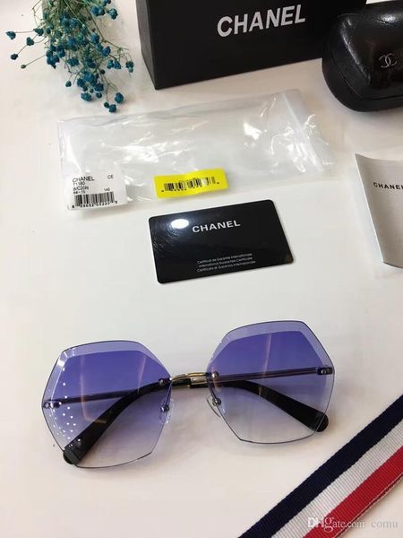 

brand sunglasses women luxury rimless sun glasses big frame sunglasses for women google fashion summer crystal lens butterfly style 71180, White;black