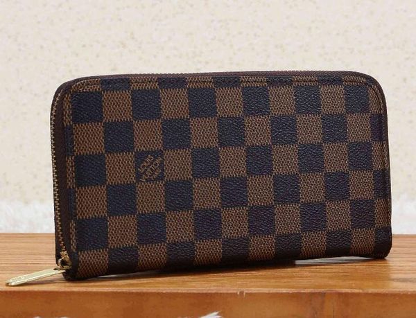 

Whole ale brand de igner zipper de igner men women leather wallet lady ladie long pur e with xxl 13 loui vuitton