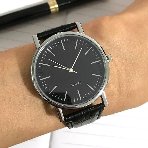 

creative luxury fashion leather strap watch men quartz watch casual males sport business wrist men watch,clock relogio masculino, Slivery;brown