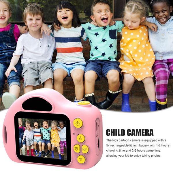 

mini camera kids camera cartoon digital mini sports video gift for children with card reader 32gb sd card
