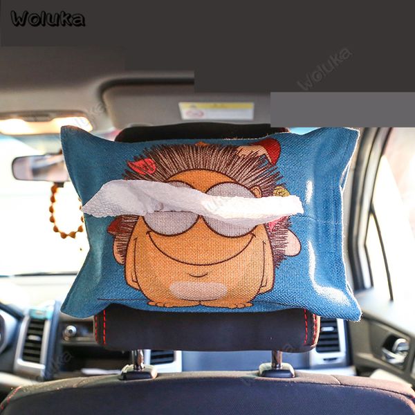 

cute paper box car tissue box cartoon cover universal kst for car back sun visor hanging decoration interior supplies cd50 q01