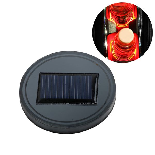 

solar car cup holder bottom mat pad cover lamp bottle drinks with led light universal