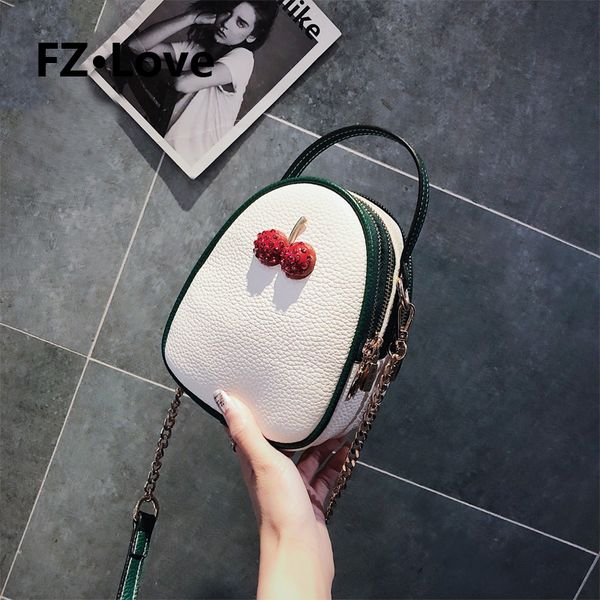 

сумки через плечо для женщин pu leahter стильный вишневый топ ручка молния кошелек и сумки женские сумки посыльного цепи