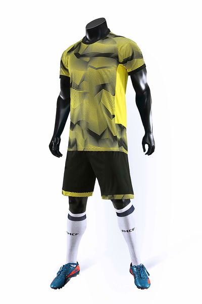 

2019 men training football sets with shorts uniforms reversible football jerseys for that home and away look kits sports b25-15, Black;red