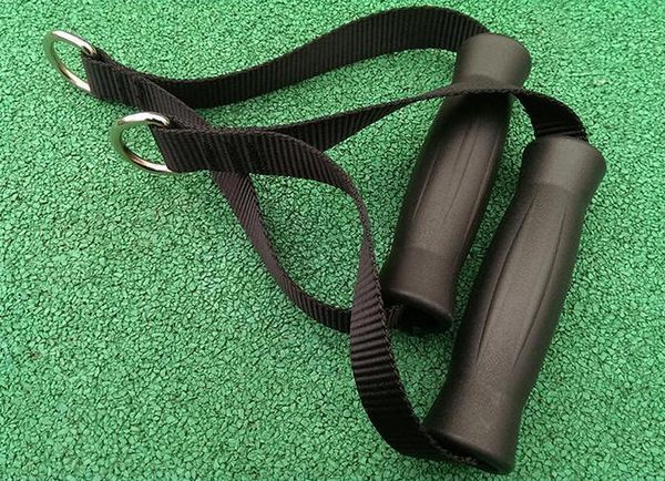 

gym handles tricep rope handle bar strengthen resistance bands pulling fitness training