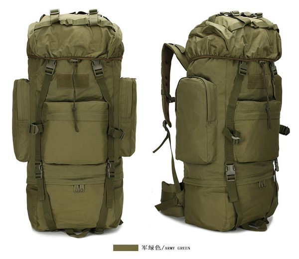 

outdoor multi-functional waterproof mountaineering bag 65l large-volume tactical camouflage backpack