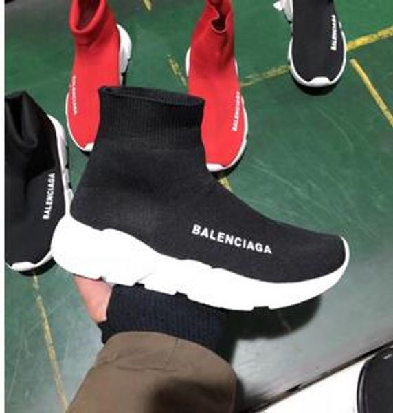 

Красно-черный скоростной тренажер Повседневная обувь Мужская и женская носки с к