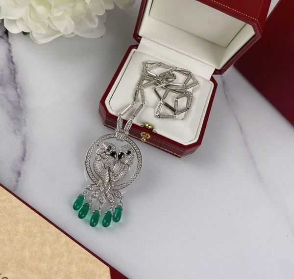 

necklace parrot necklace high-end exquisite gifts for women, Silver